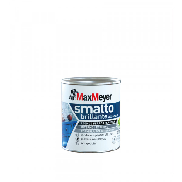 SMALTO ALL'ACQUA POLIURETANICO BRILLANTE CIOCCOLATO FLACONE DA 125 ML 
