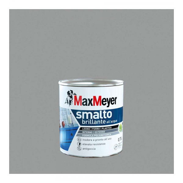 SMALTO ALL'ACQUA BRILLANTE  GRIGIO PIETRA FLACONE DA 750 ML 