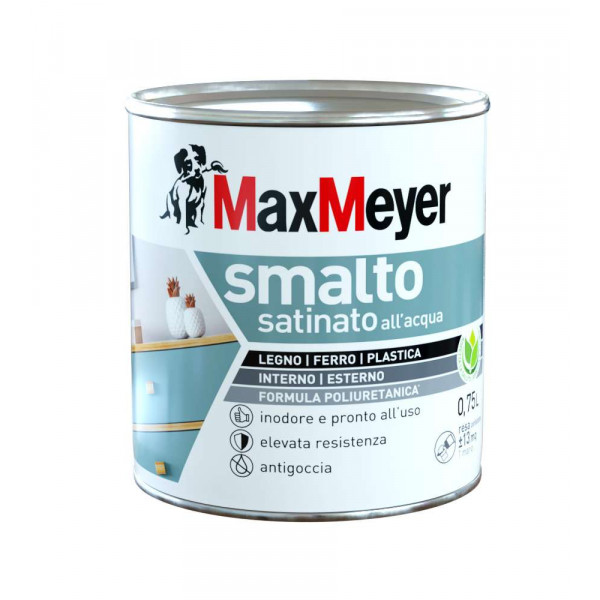 Smalto acqua satinato verde scuro flacone da 750 ml 