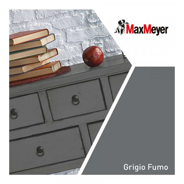 SMALTO ALL'ACQUA SATINATO GRIGIO FUMO FLACONE DA 500 ML 