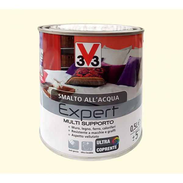 V33 Smalto multisupporto expert bianco avorio flacone da 2,5 lt 