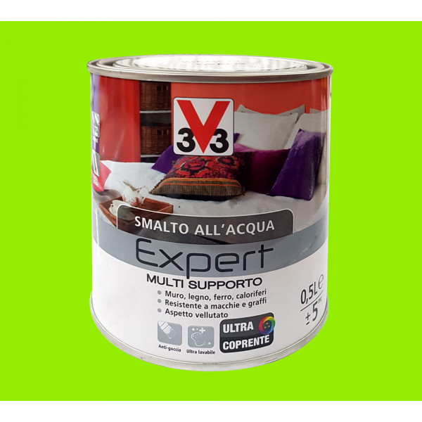 Smalto multisupporto expert verde acido intenso flacone da 500 ml 