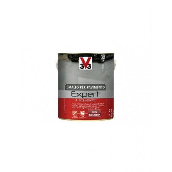 Smalto per suoli alta resistenza linea expert grigio scuro flacone da 2,5 lt