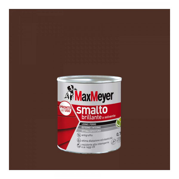 SMALTO SOLVENTE BRILLANTE MARRONE FLACONE DA 750 ML