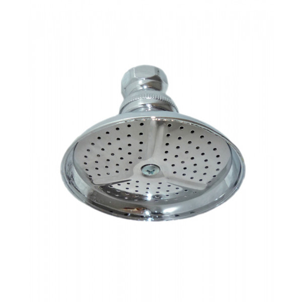 Soffione stampato a snodo cromato, ad 1 getto  soffione D. 8cm 