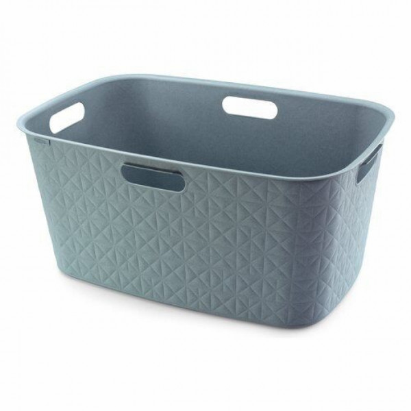 Cesta portabiancheria Softex verde acqua 45 litri Keter