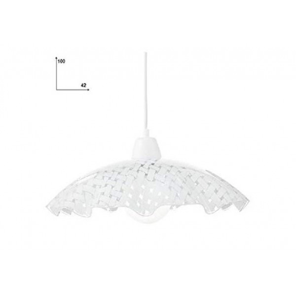 Sospensione Cashmere Bianco 1xE27 42cm