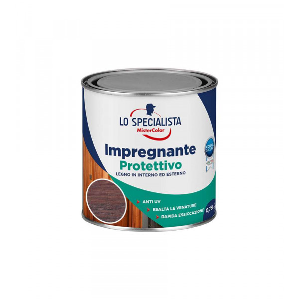 LO SPECIALISTA IMPREGNANTE PROTETTIVO IN ACQUA  NOCE ANTICO FLACONE DA 750 ML 