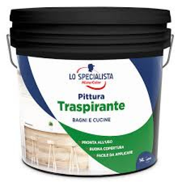 LO SPECIALISTA PITTURA TRASPIRANTE BIANCO FLACONE DA 14 LT 