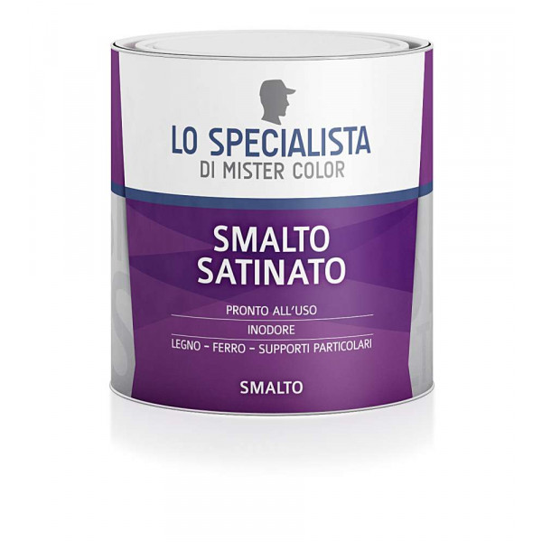 LO SPECIALISTA SMALTO SATINATO MARRONE FLACONE DA 500 ML 