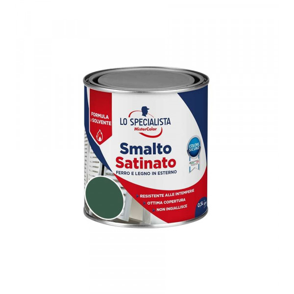LO SPECIALISTA SMALTO SOLVENTE SATINATO VERDE SCURO FLACONE DA 500 ML 