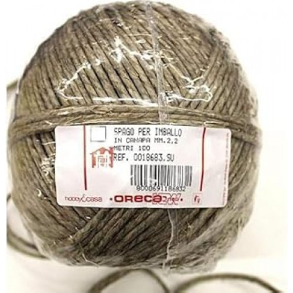 Spago per imballo in canapa 2,2 mm Oreca New