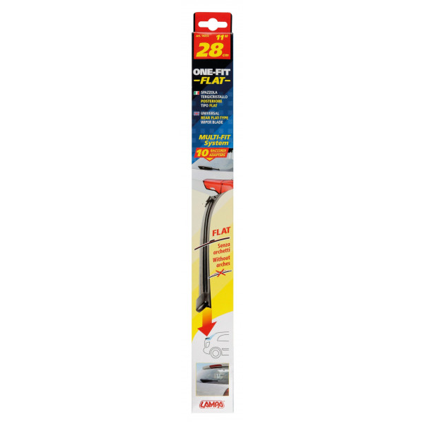 Lampa One Fit Flat, spazzola tergicristallo posteriore tipo flat 28 cm 