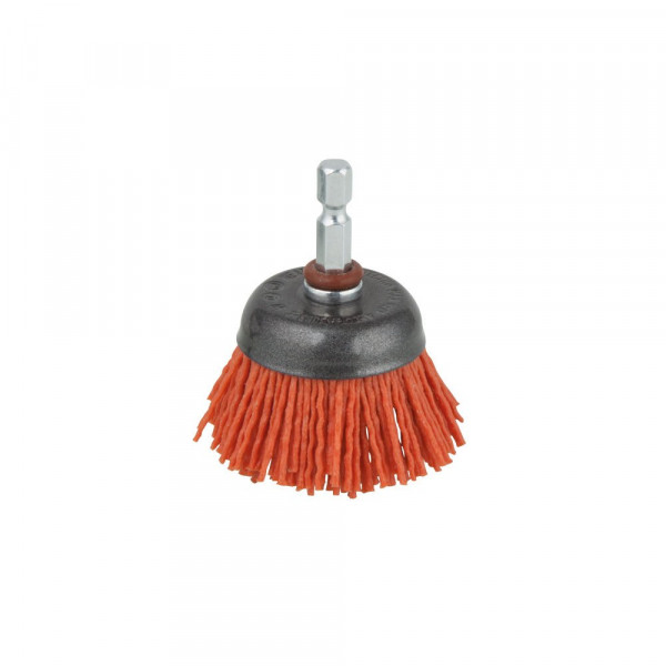 Wolfcraft spazzola a tazza con filo di nylon D.65mm 