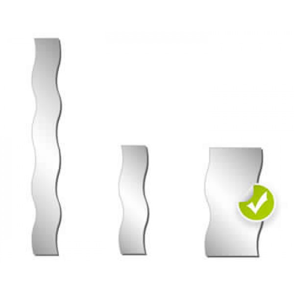 Specchio acrilico onda 400x705x3 mm
