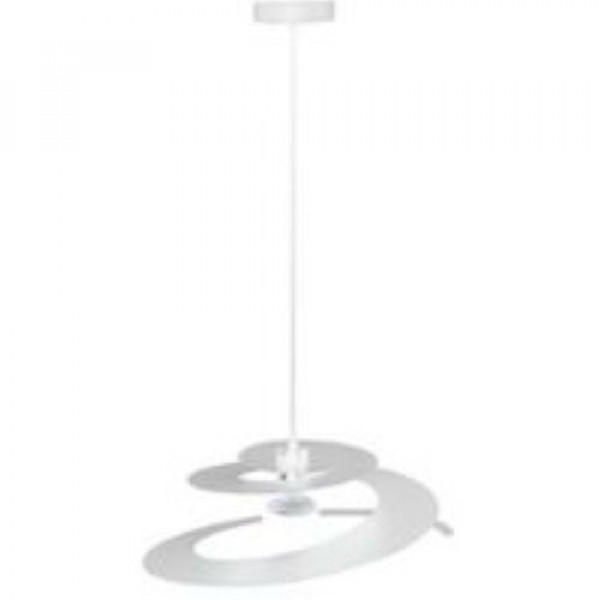 Lampadario a spirale bianco Novecento