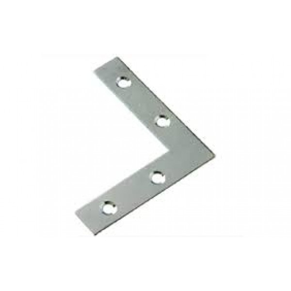 SQUADRETTE AD ANGOLO  IN ACCIAIO ZINCATO 40X40X12X1MM CONFEZIONE DA 4PZ