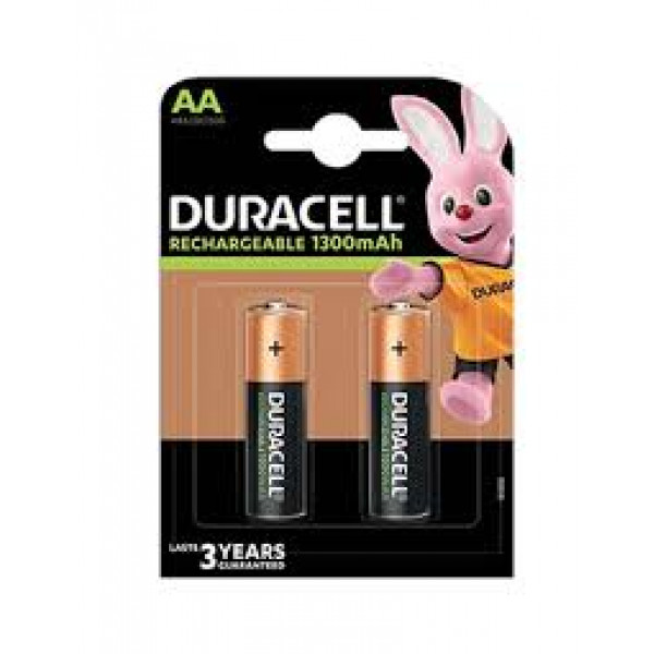 Duracell aa b2 stilo ricarica bile plus 1300 mah confezione da 2pz 