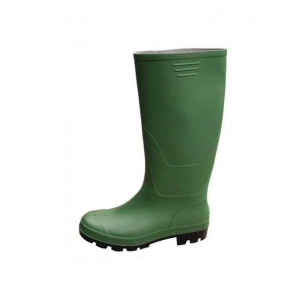 stivali pvc verdi al ginocchio N.42 impermeabile leggero unisex