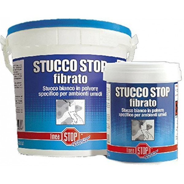 STUCCO STOP FIBRATO BARATTOLO DA  KG 1 DIXI