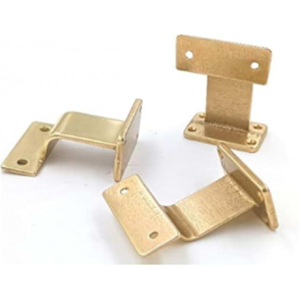 Supporto corrimano quadro in ottone lucido Machieraldo Gustavo