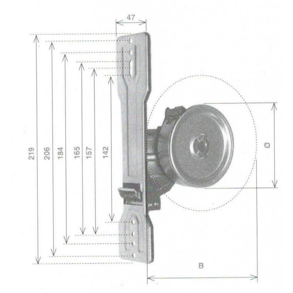 TAPPARELLE AVVOLGITORE MT.4  SENZA PLACCA INTERASSE 145-165 