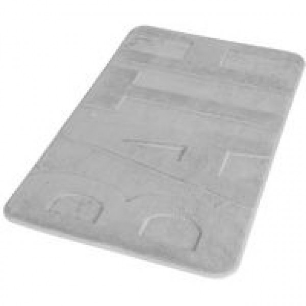 Tappeto bagno in memory foam grigio chiaro 45x75 Idro-Bric