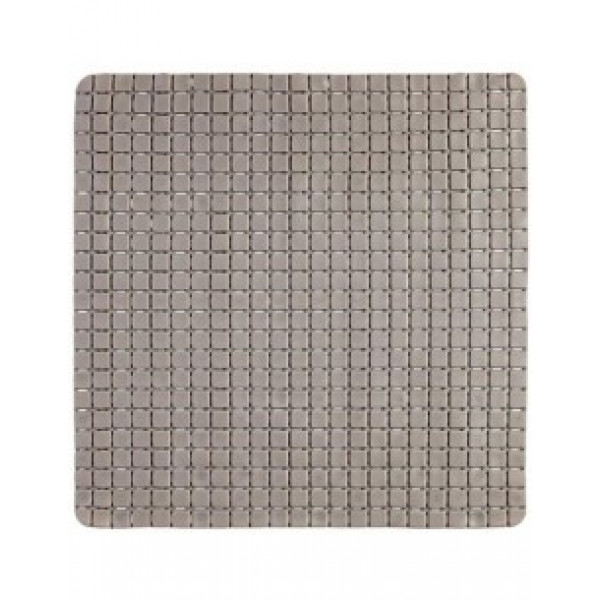 Tappetino antiscivolo in pvc mosaico tortora 54x54 cm