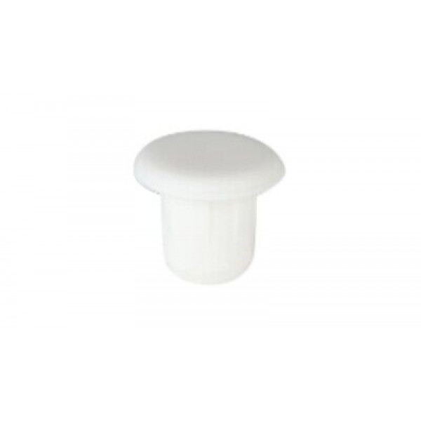 TAPPI  PER CHIUSURA FORI  10MM  PLASTICA BIANCA CONFEZIONE DA  6PZ