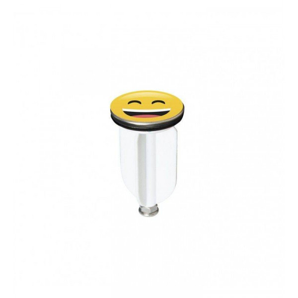 Tappo per piletta da 1"1/4 con faccia smile per decoro