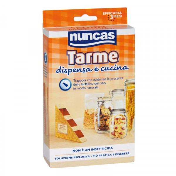 Nuncas Anti Tarme Alimentare Cucina confezione da 2 trappole 