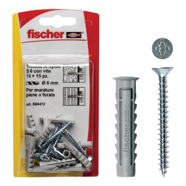TASSELLI SX 6 SK CON VITI CONFEZIONE DA 30PZ