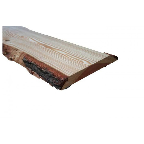 tavole con  corteccia  legno douglas 2000 X 310/350X30 mm 