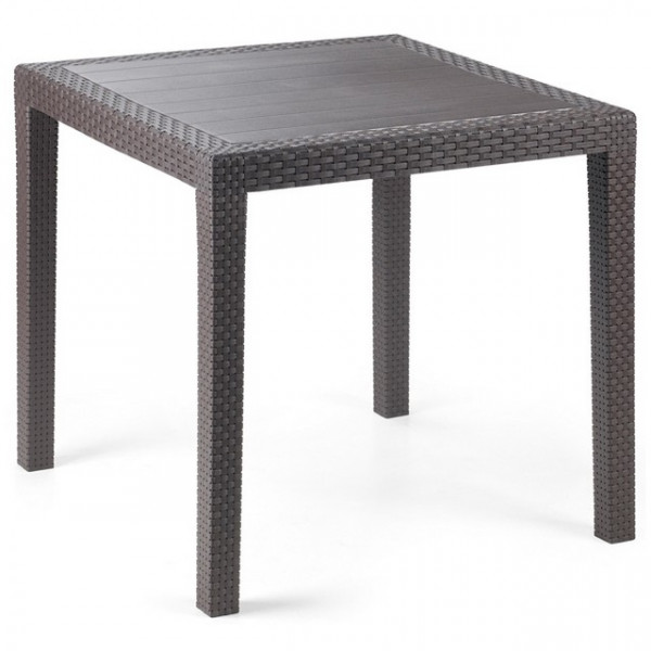 TAVOLO KING 79X79 CM MARRONE