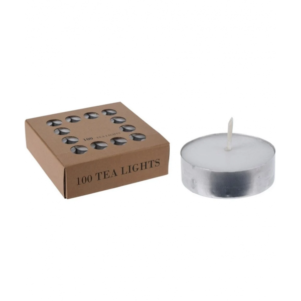 TEALIGHT BIANCHE 12GR  CONFEZIONE DA PZ.100
