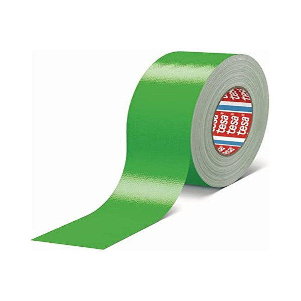Tesa Nastro telato standard in polietilene verde da 50mm x 25m. 