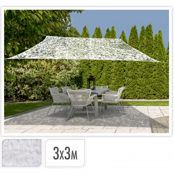 TELO OMBRA 3X3 MT CAMOU BIANCO