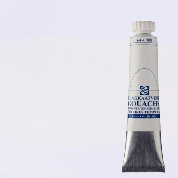 Talens tempera Gouache Extra Fine Bianco Extra Coprente t7 flacone da 20 ml 