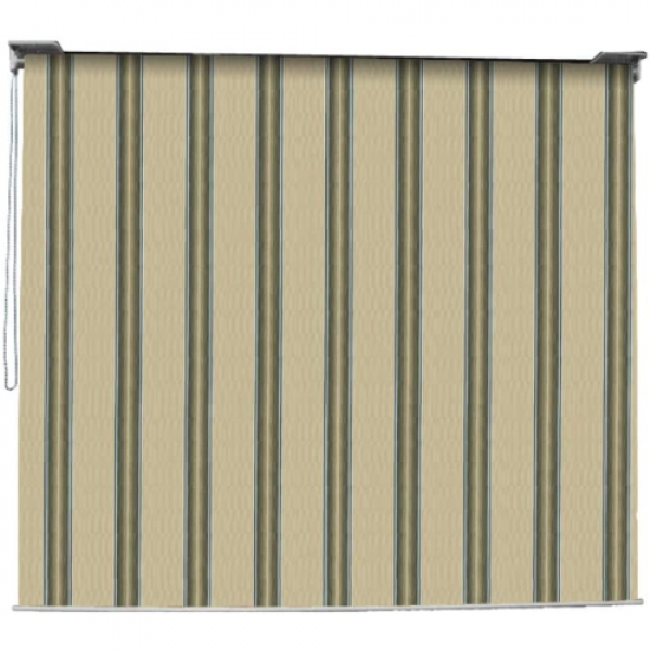 Verdelook mykonos tenda da sole a caduta con catena 2.5x2 m beige e verde 