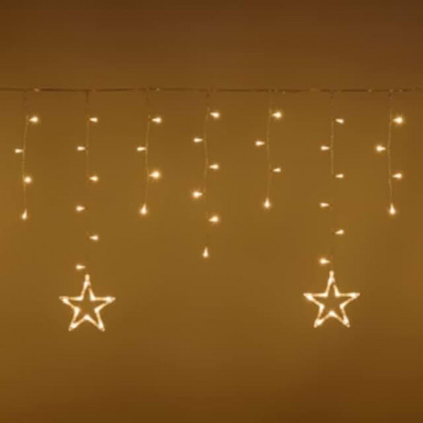 Tenda con stelle 150 led bianco caldo Lotti