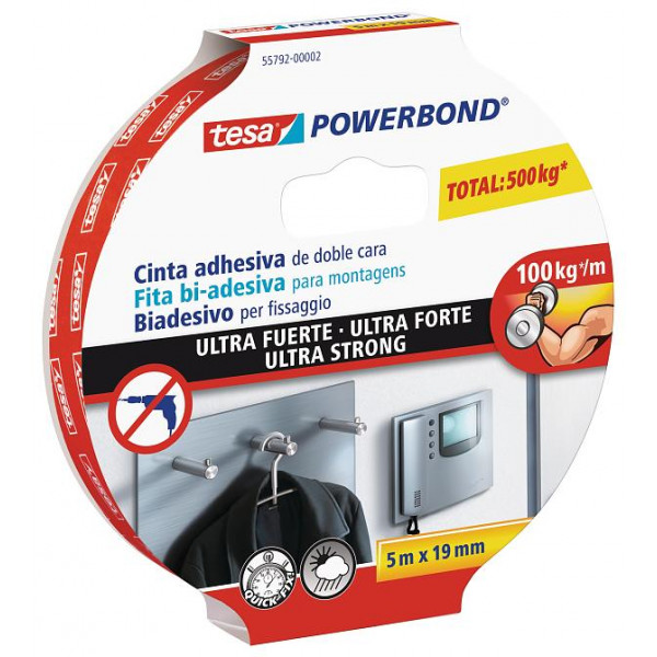 Tesa Nastro Powerbond Ultrastrong - 19 mm x 5 m