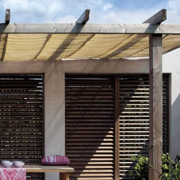 Verdelook Telo tessuto ombreggiante ombra full, colore beige, 2x5 mt