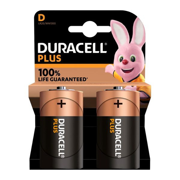 TORCE DURACELL PLUS CONFEZIONE DA PZ2 1.5V  lr20 