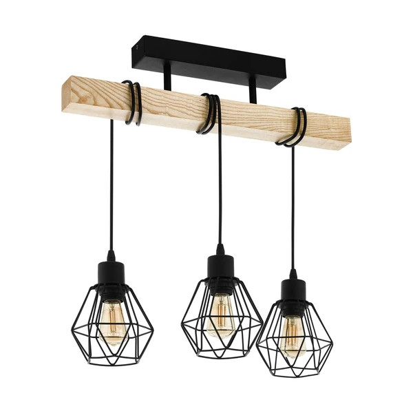 Lampada a sospensione Twonshend 3 luci 60W Eglo