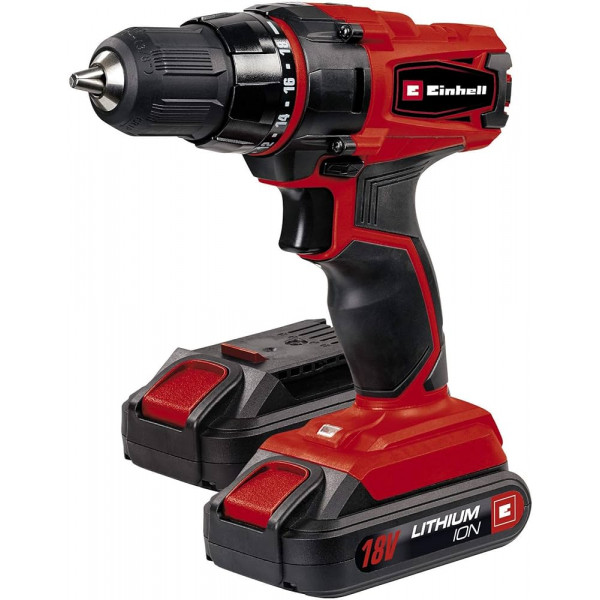 Einhell  Trapano avvitatore a batteria tc-cd 18-2 li 2x1,5 Ah