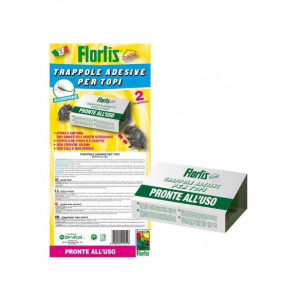 Trappola Adesiva per Topi Flow Pack 2pz