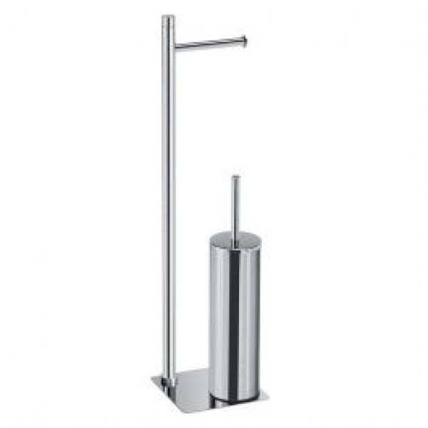 Piantana portarotolo e scopino wc serie trilly gedy cromato