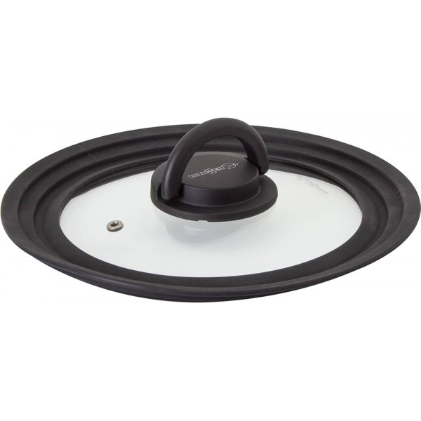 Coperchio Universale Trio in Vetro con Bordo in SiliconeD.20-22-24 cm 