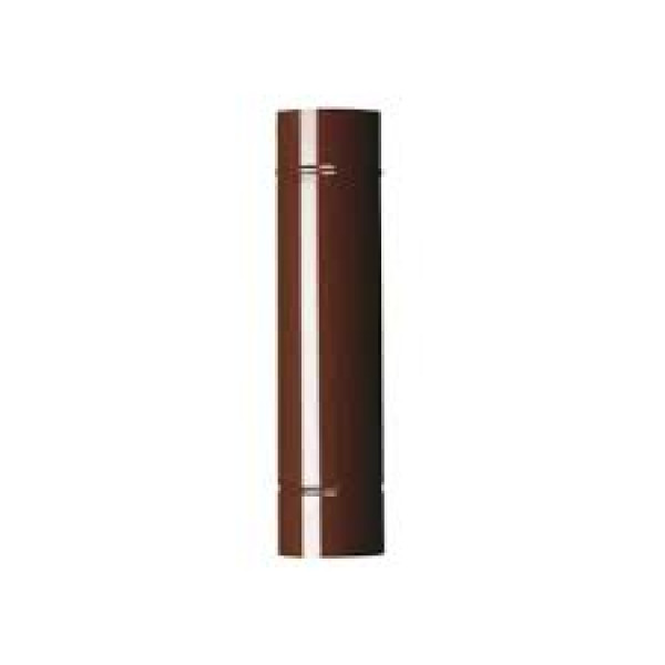 Tubo dritto smalbo in acciaio smaltato verniciato marrone 12X100 cm 