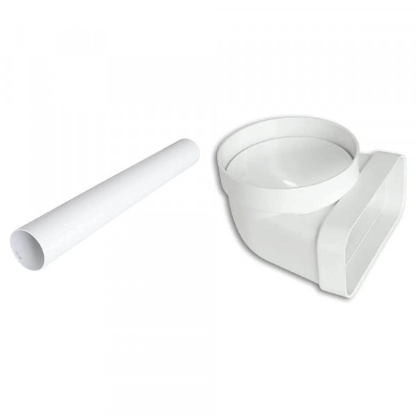 TUBO AERAZIONE CANALIZZATA IN PVC  1 MT  D. 125 MM